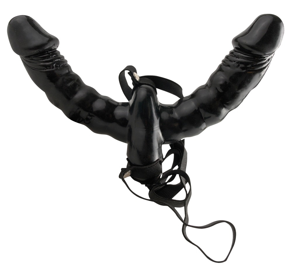 Fetish Fantasy Double Delight Strap-on Med Vibrator