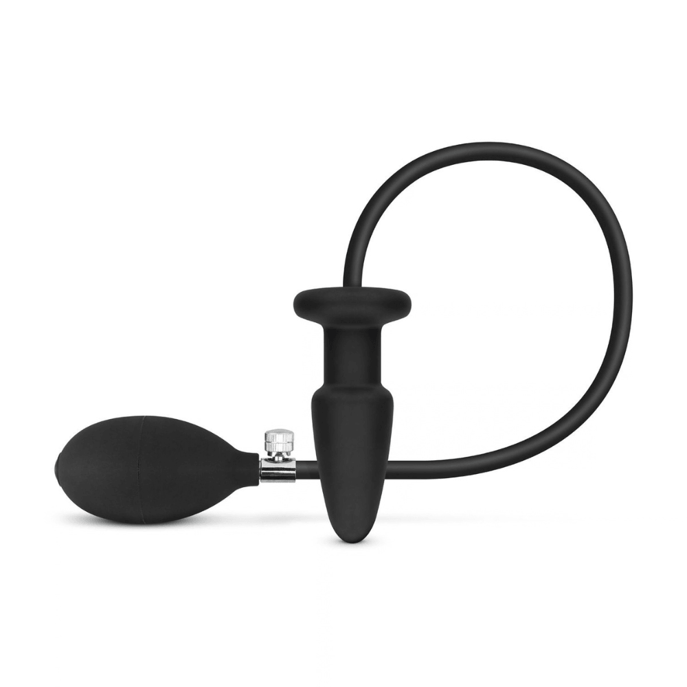 Oppustelig Analplug Med Håndpumpe - Sort