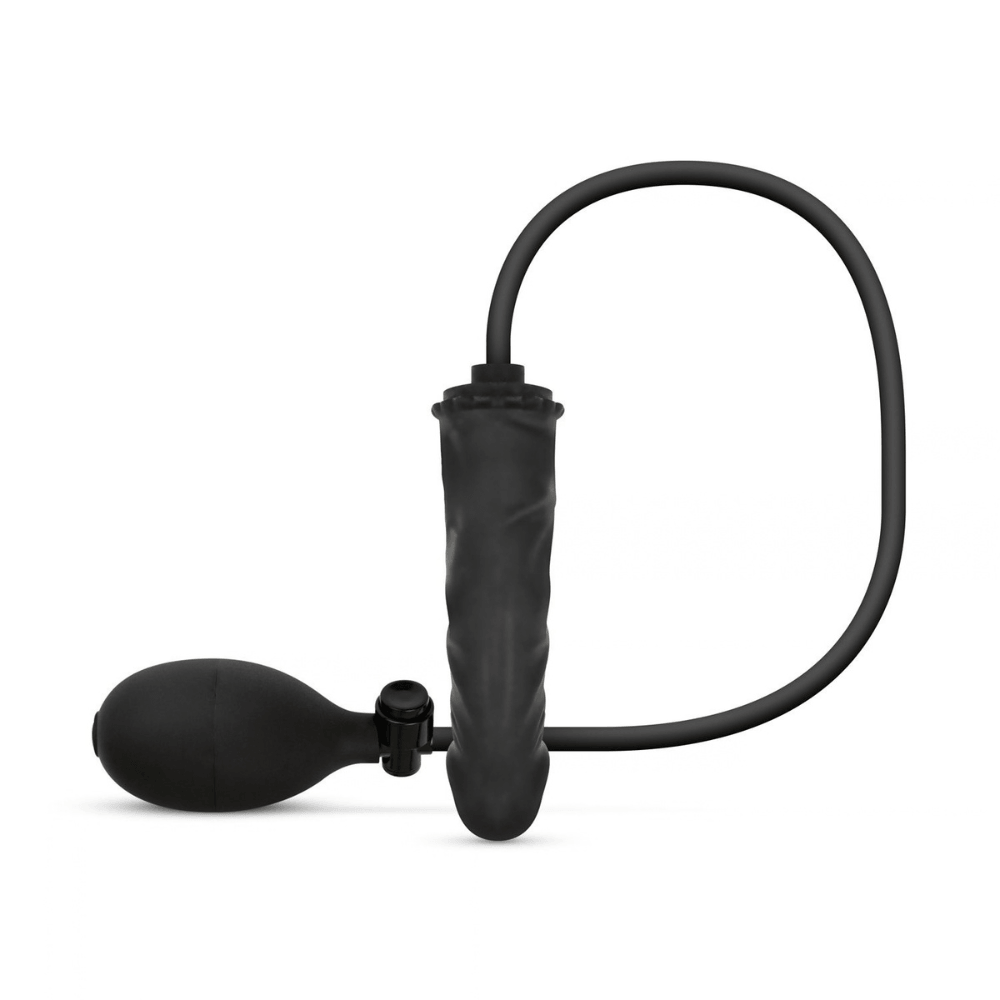 Anal Collection Oppustelig Dildo Med Pumpe 14,5 Cm Sort