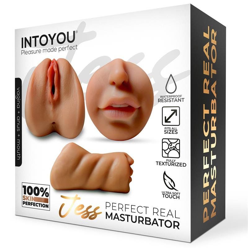 Jess, Super Realistic Vagina Masturbatur Med Anus & Mouth