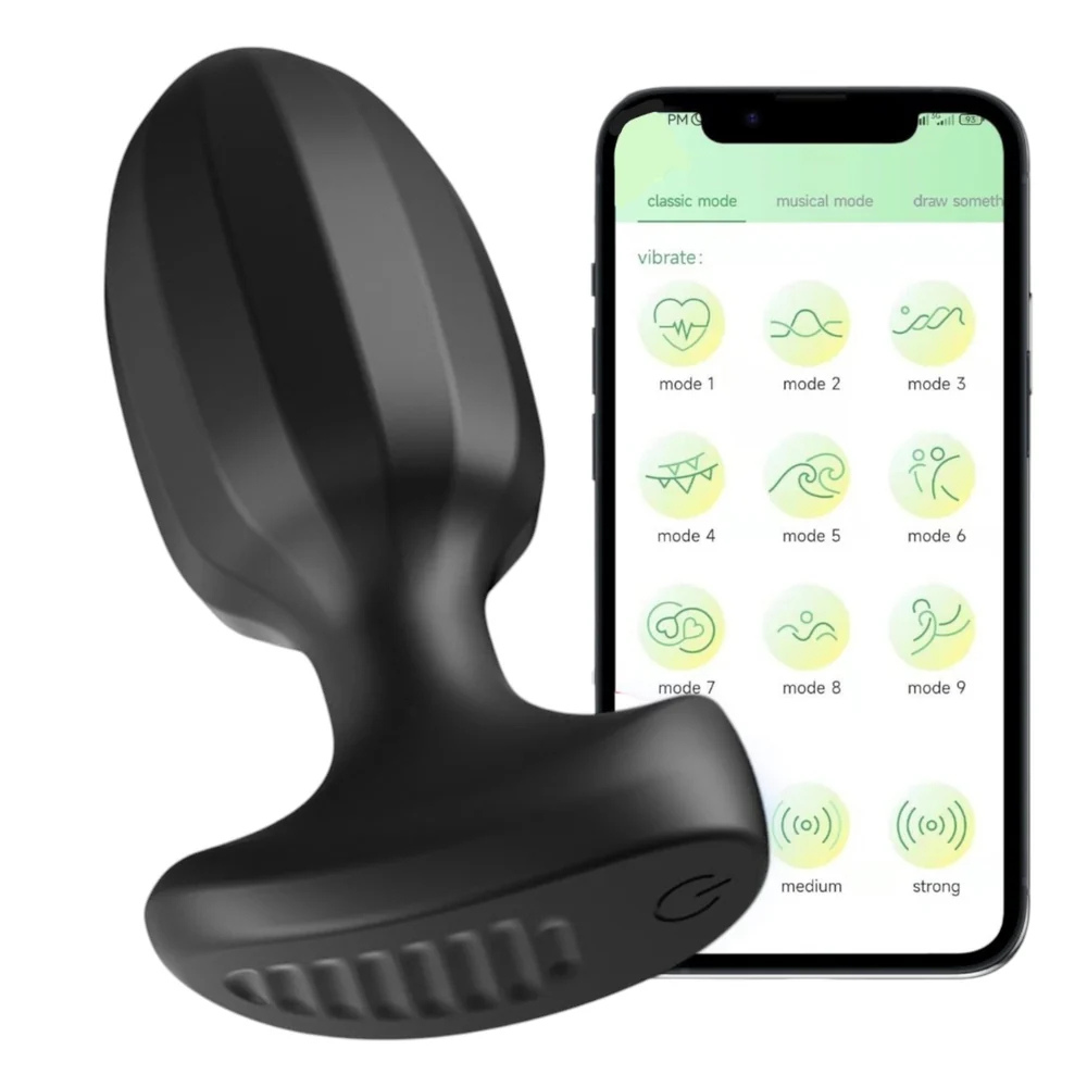 Power Escorts Br192 Vibrerende Anal Plug Med App